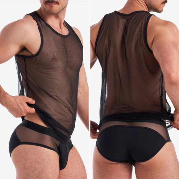 Teamm8 - Score Sheer Tank and Brief Set - Black (M) - PRICE FIRM - Picture 2 of 11